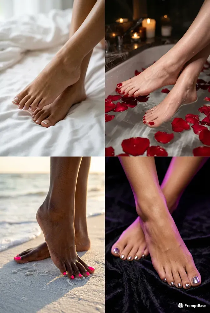Luxurious Pedicure Closeups