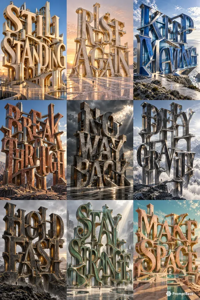 Monumental Typographic Architectures