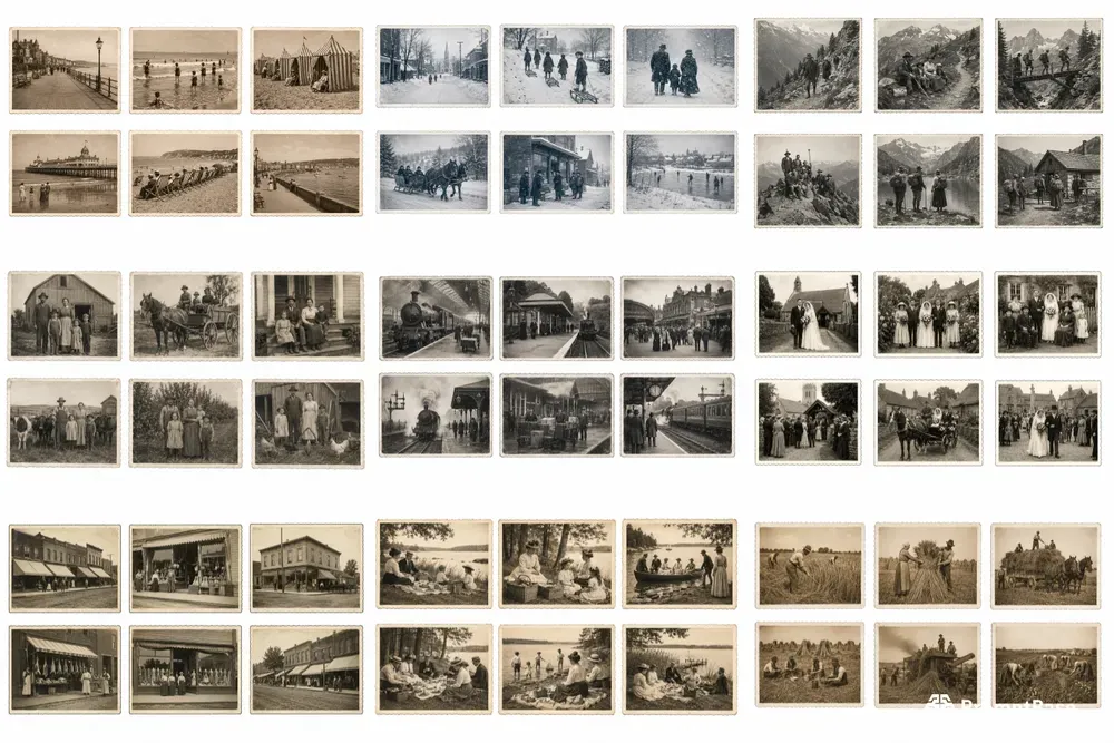 Vintage Real Photo Postcard Sets