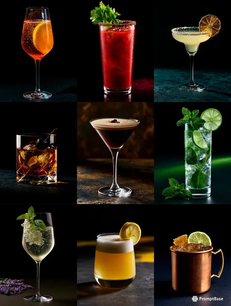 Minimalist Editorial Cocktail Photography