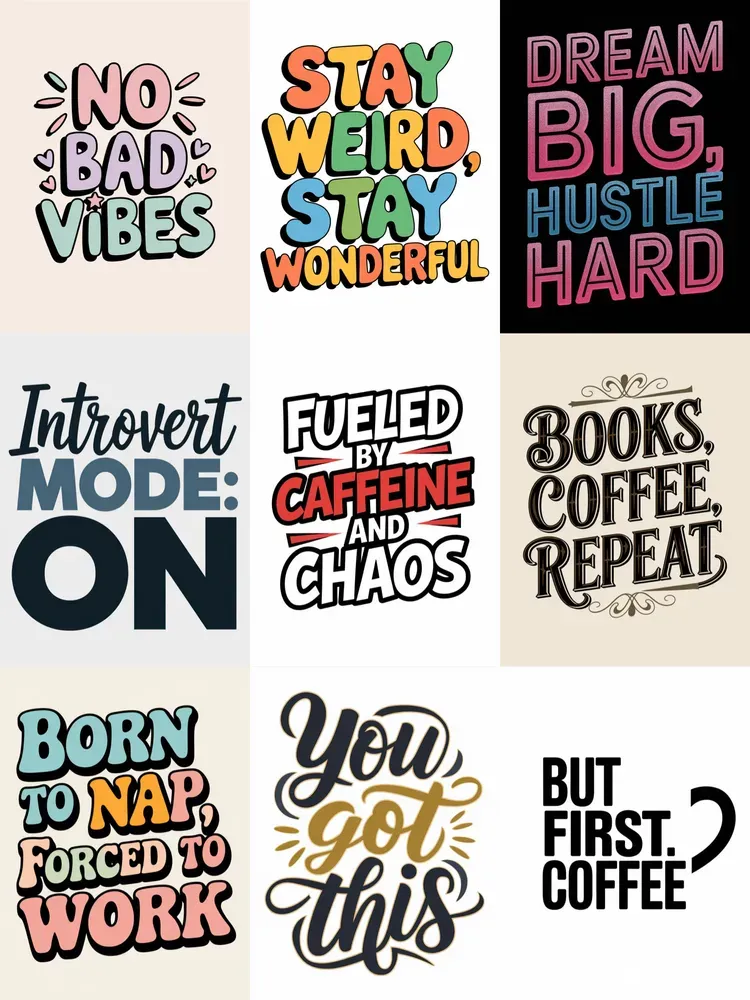 Tshirt Design Typography
