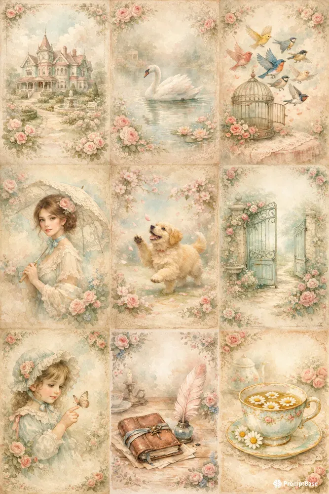 Victorian Pastel Dreams