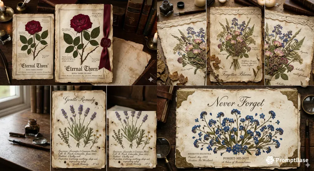 Pressed Flower Specimens