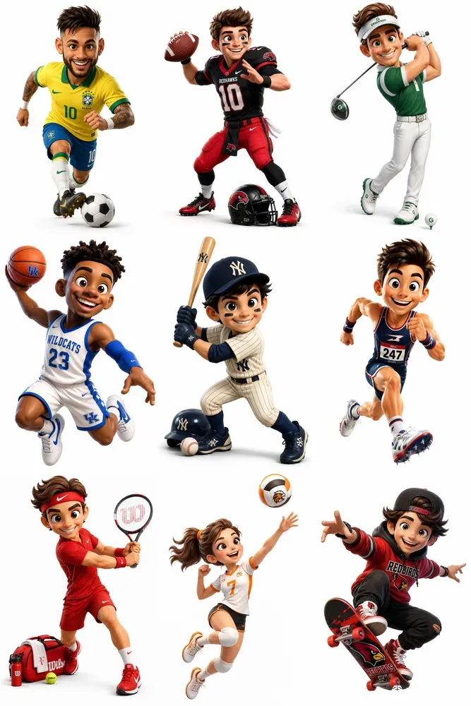 3D Sports Mascot Characters