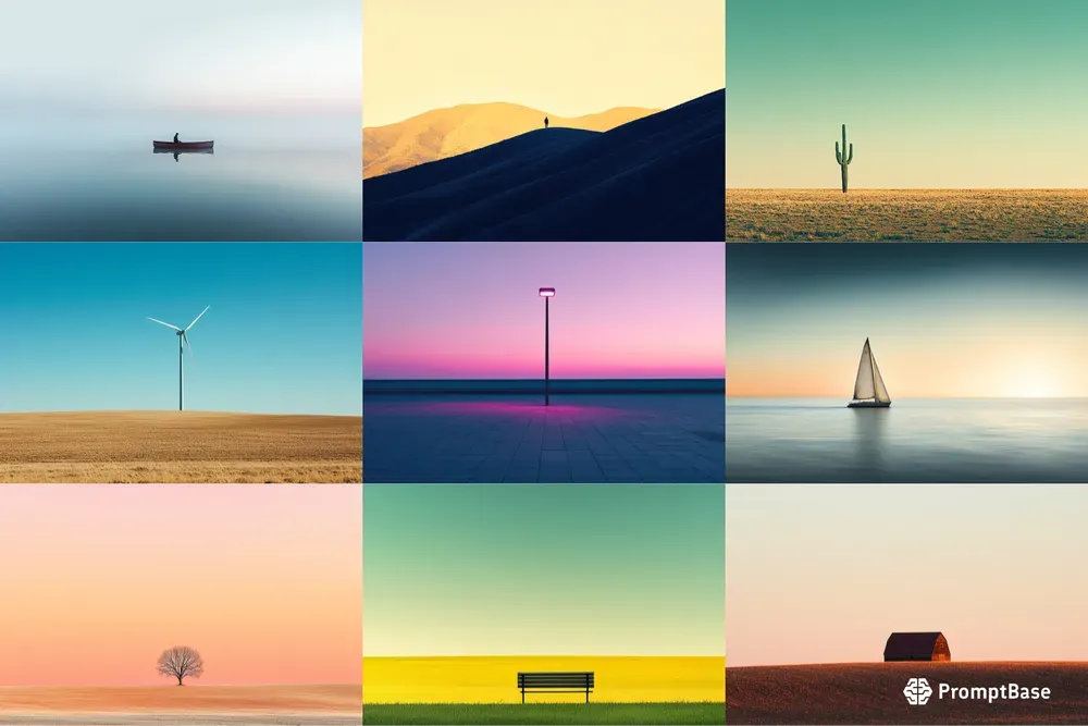 Minimalist Landscape Glows
