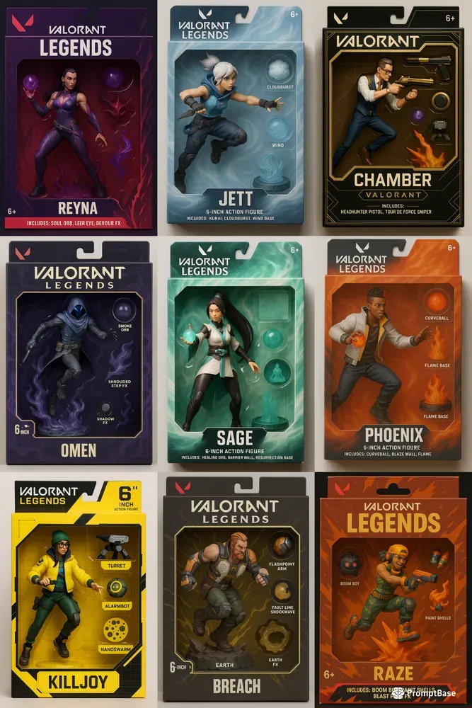 Valorant Legends Action Figures