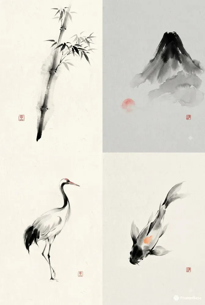 Japanese Ink Brush Art Studios