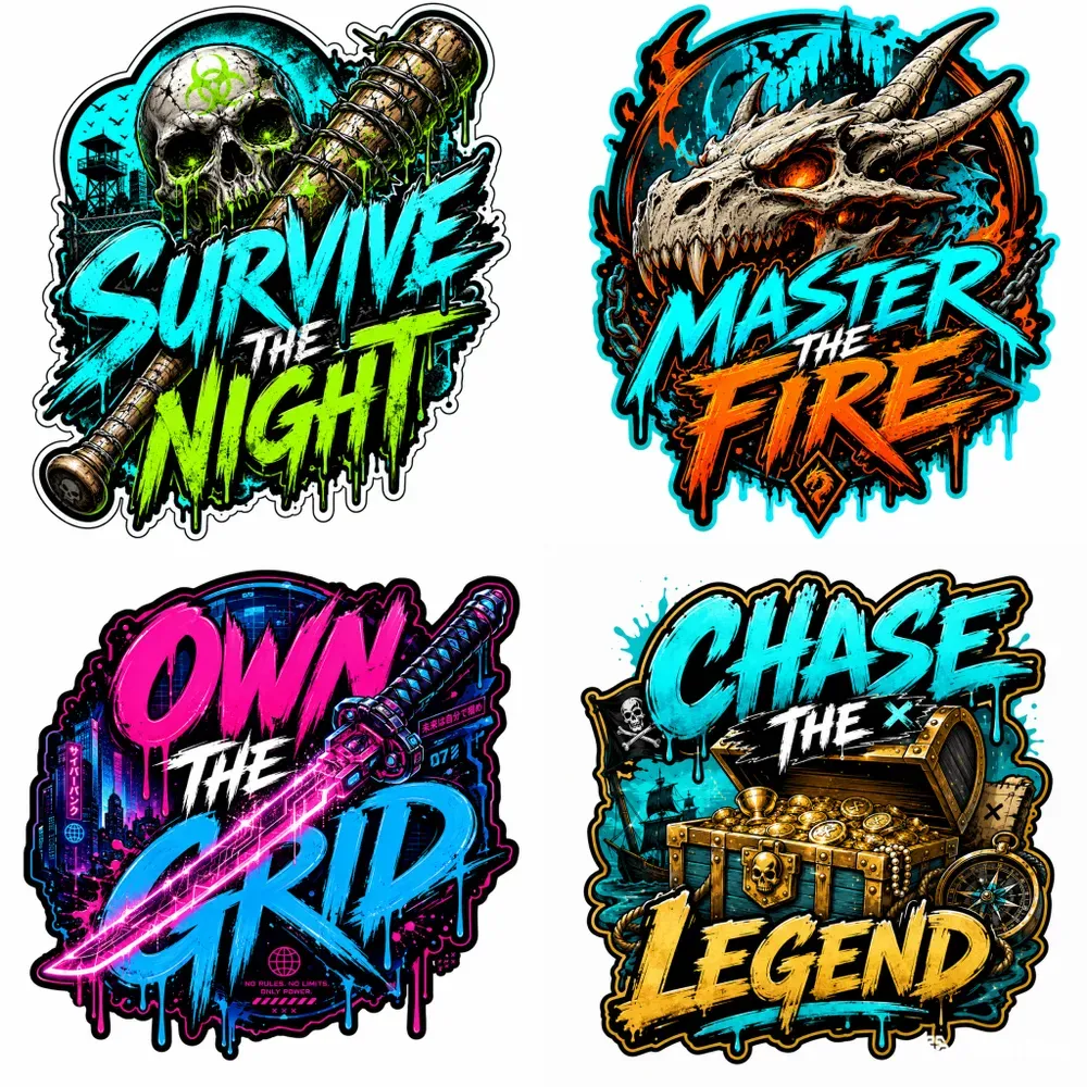 Gaming Worlds Drip Sticker Collections