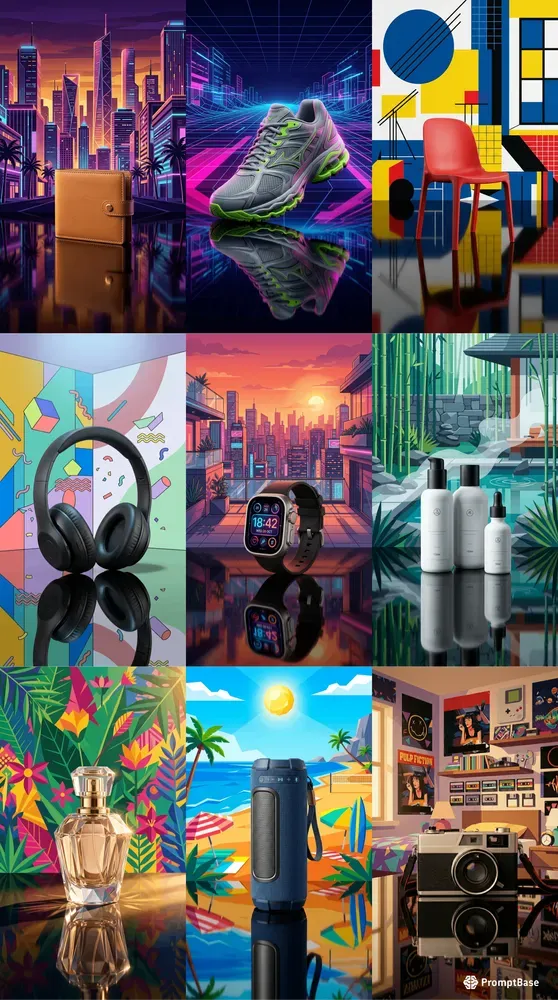 Realistic 3D Products In 2D Synth Oases