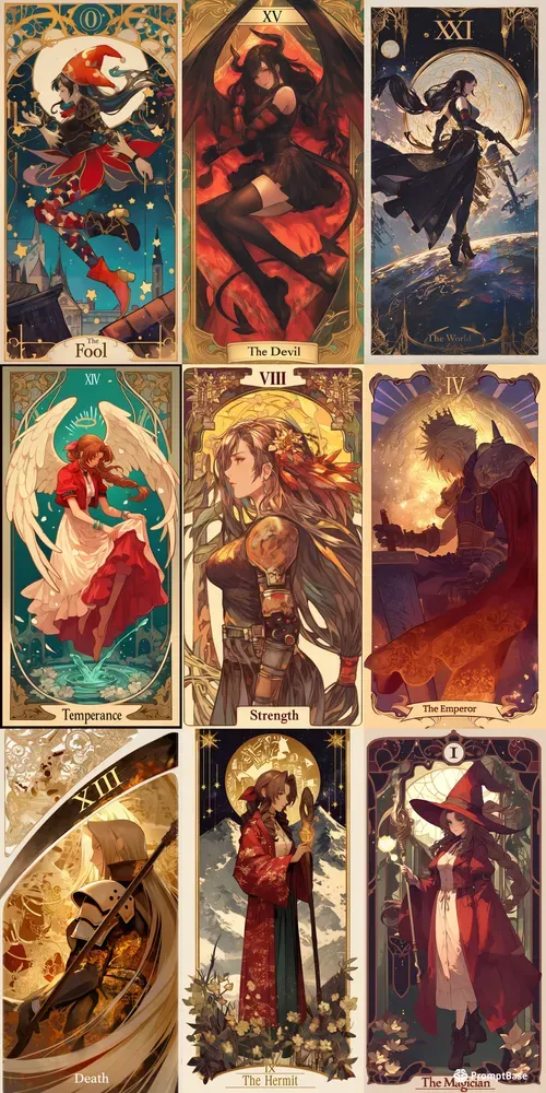 Final Fantasy Themed Tarot Cards