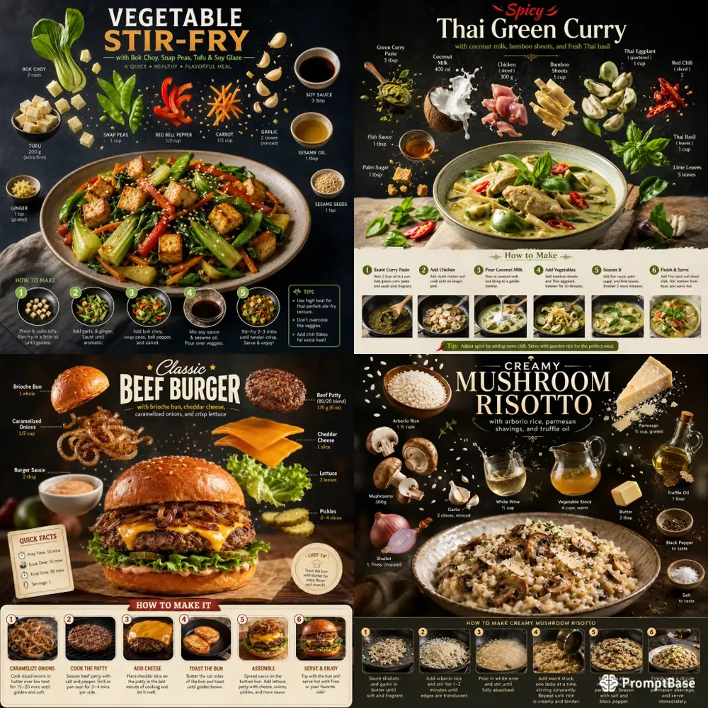 Professional Recipe Infographs
