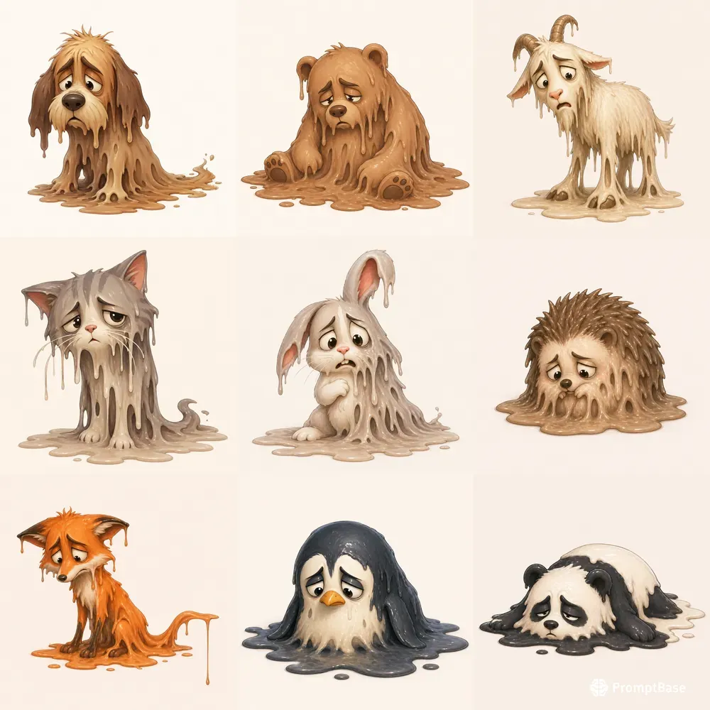 Melted Emotion Animals