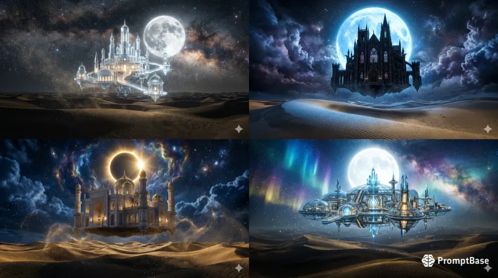 Floating Palaces In Desert Nights