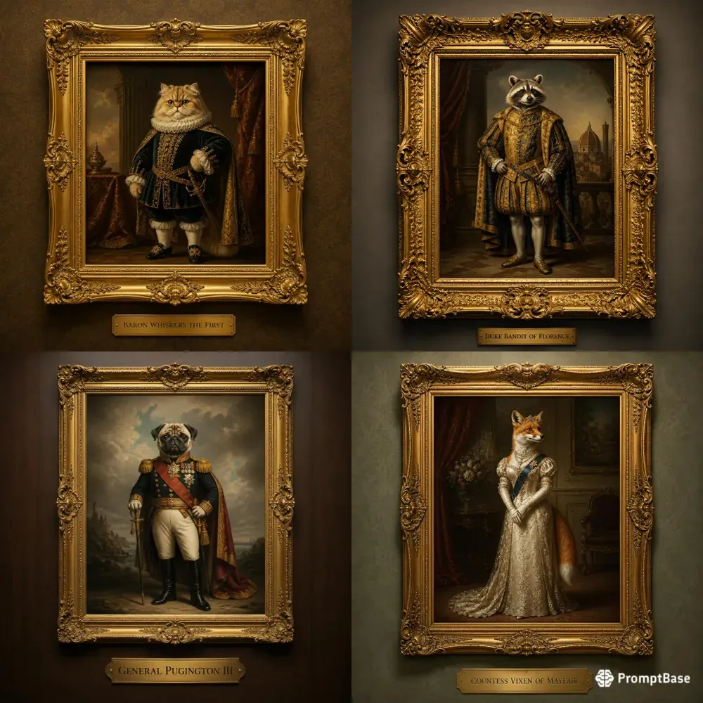 Royal Animal Portraits Generator