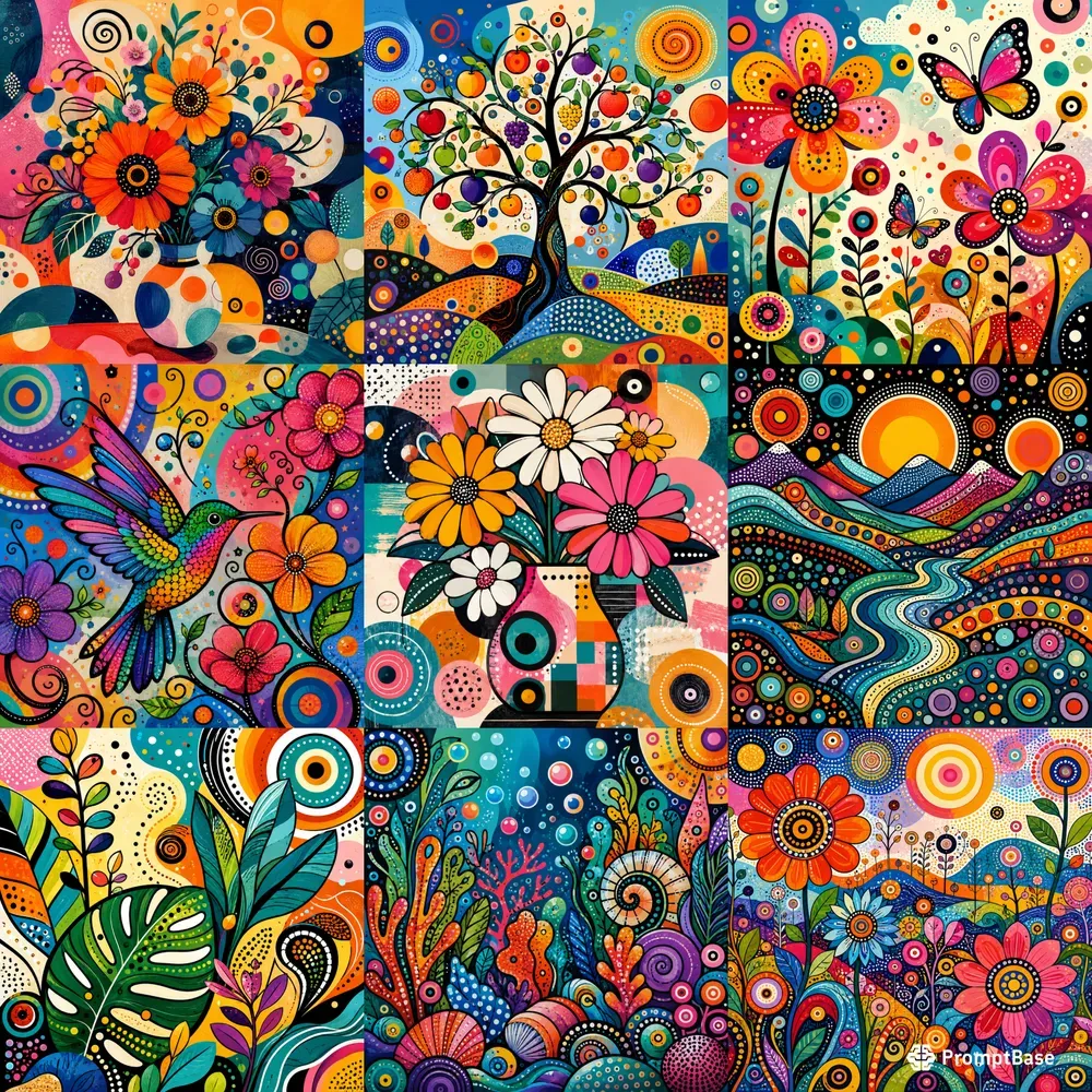 Abstract Pop Dot Fusions