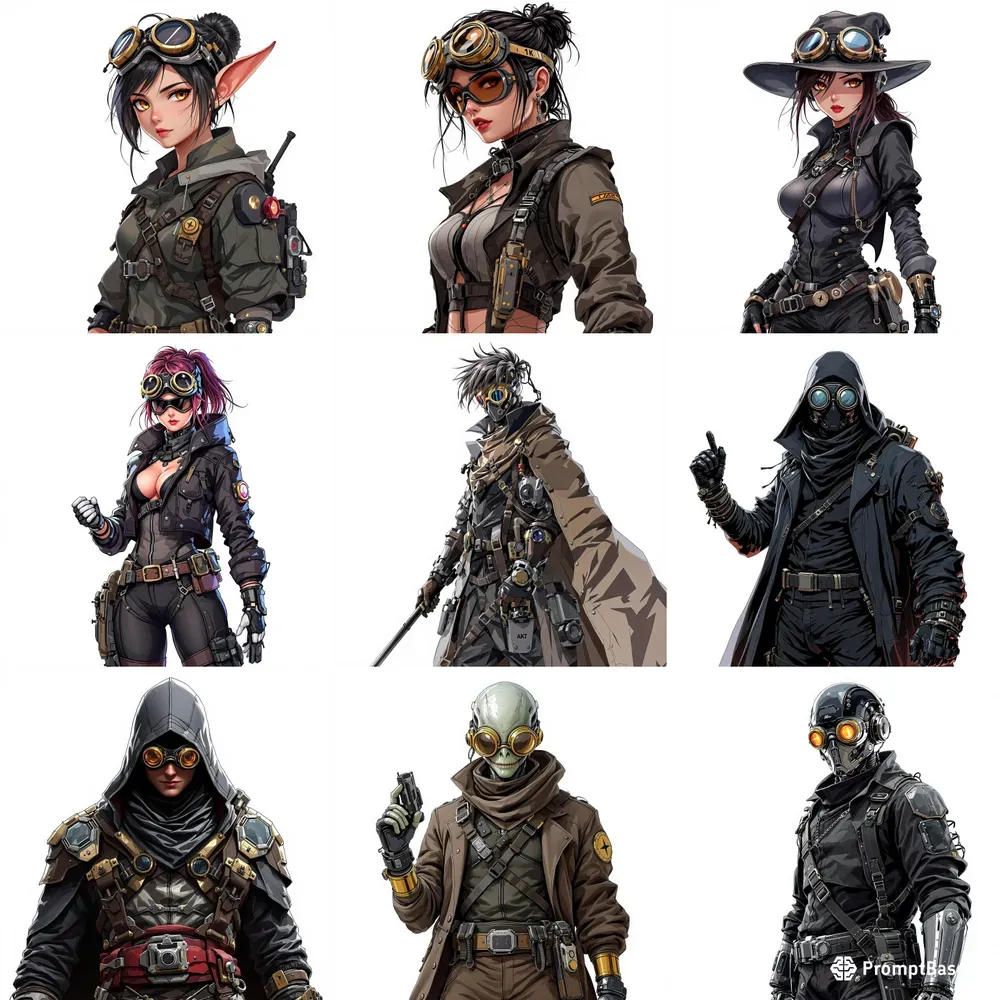 Steampunk Anime Heroes Collections