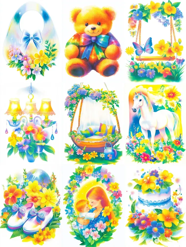 Cute Baby Shower Cliparts