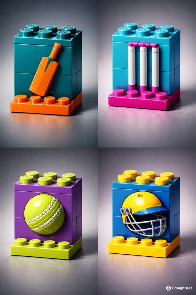 Lego Cricket Equipment