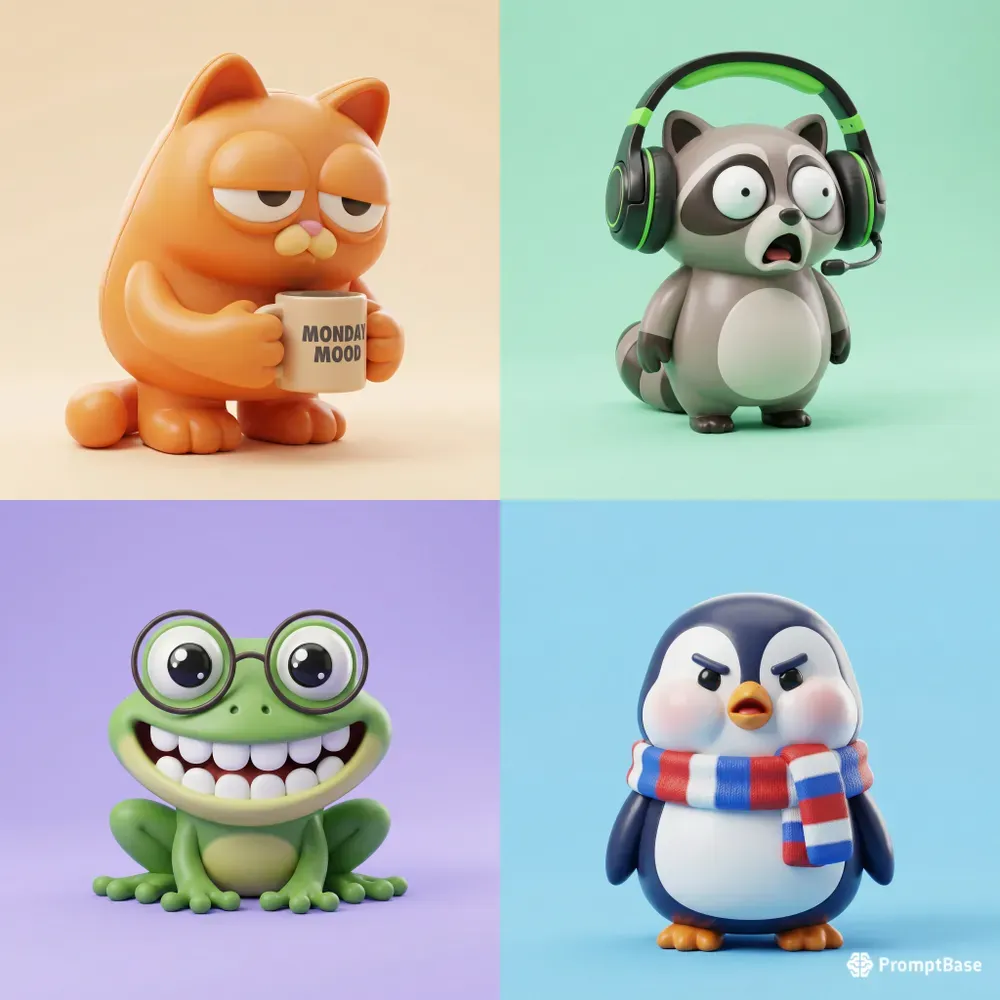 Playful Vinyl 3D Character Avatars