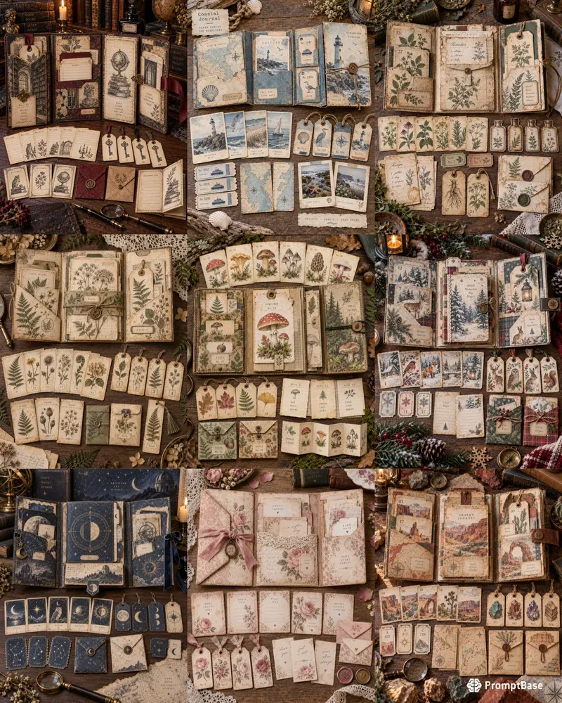 Junk Journal Printable Folios