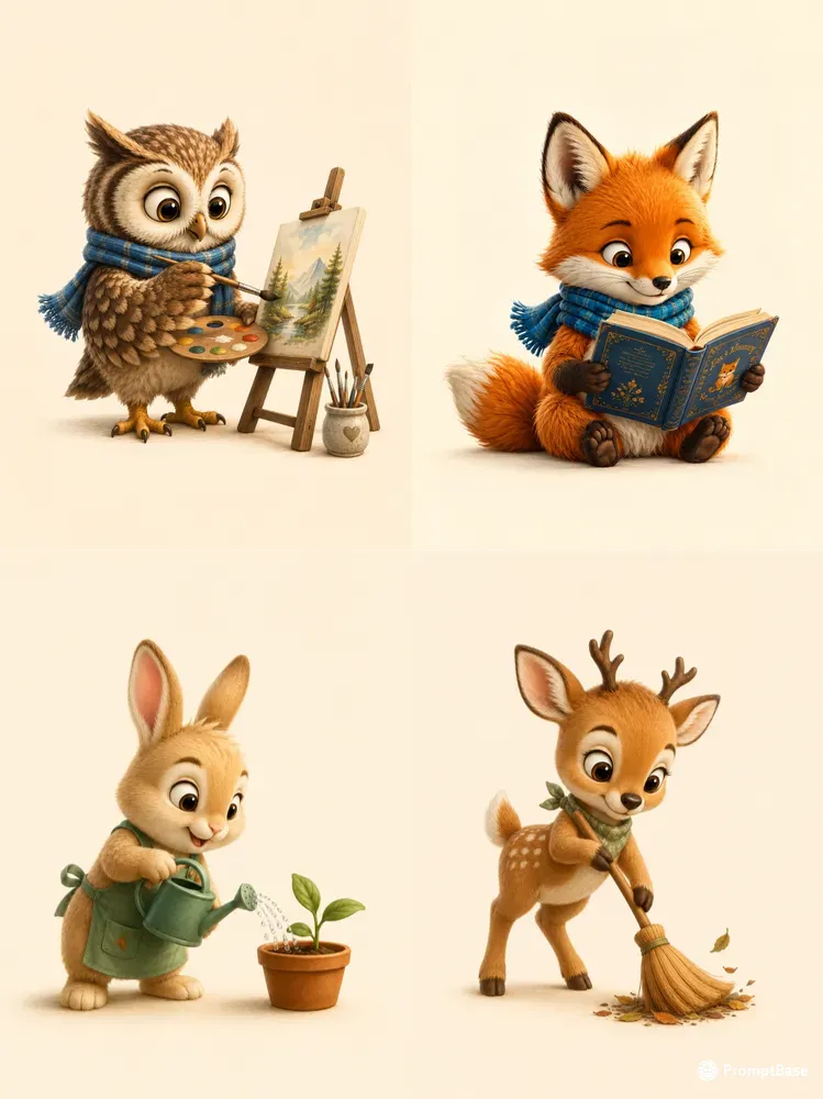Cozy Storybook Characters