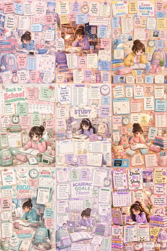 Cute Study Motivation Posters