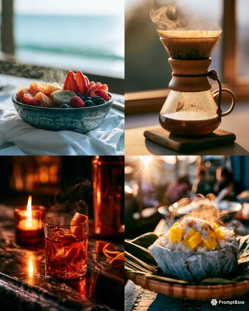 Cinematic Food Beverage Photography