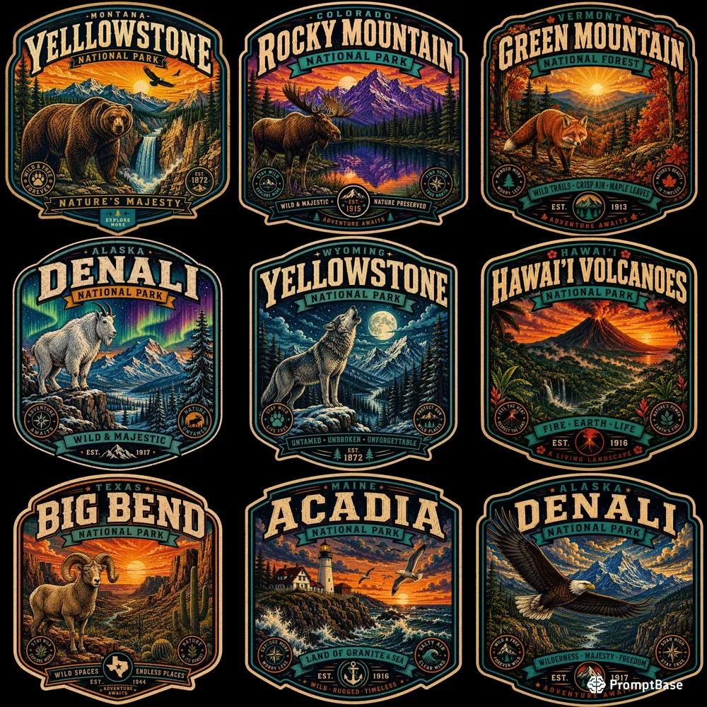 Retro Adventure Badge Generator