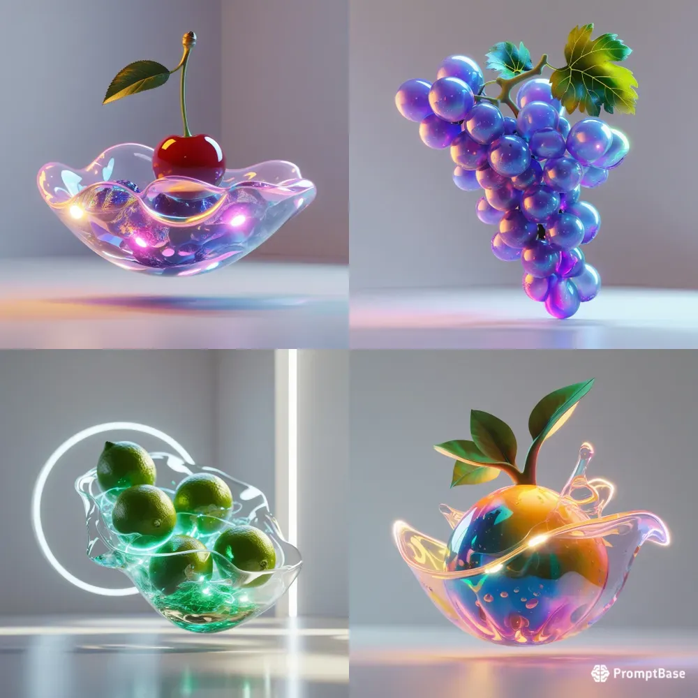 Futuristic Biotech Food 3D Assets