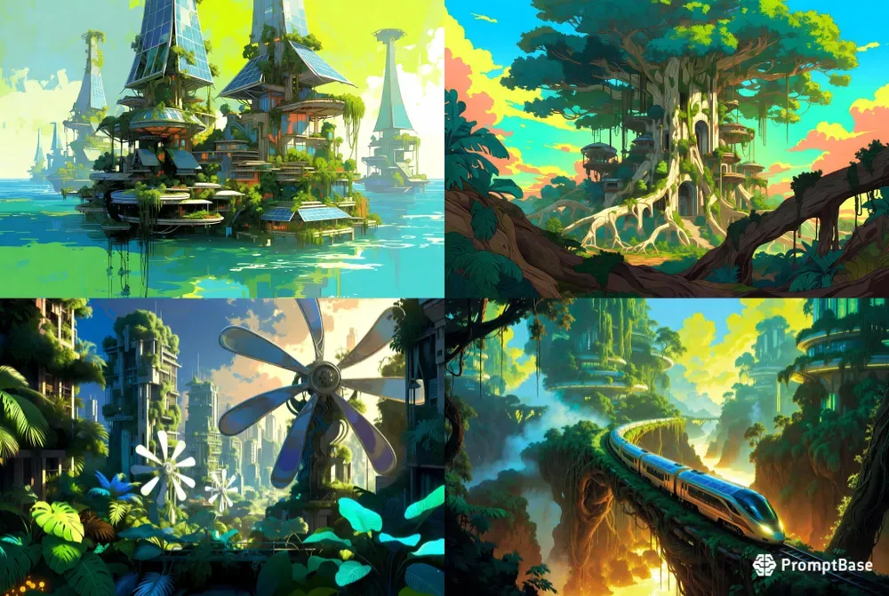 Solarpunk Utopias