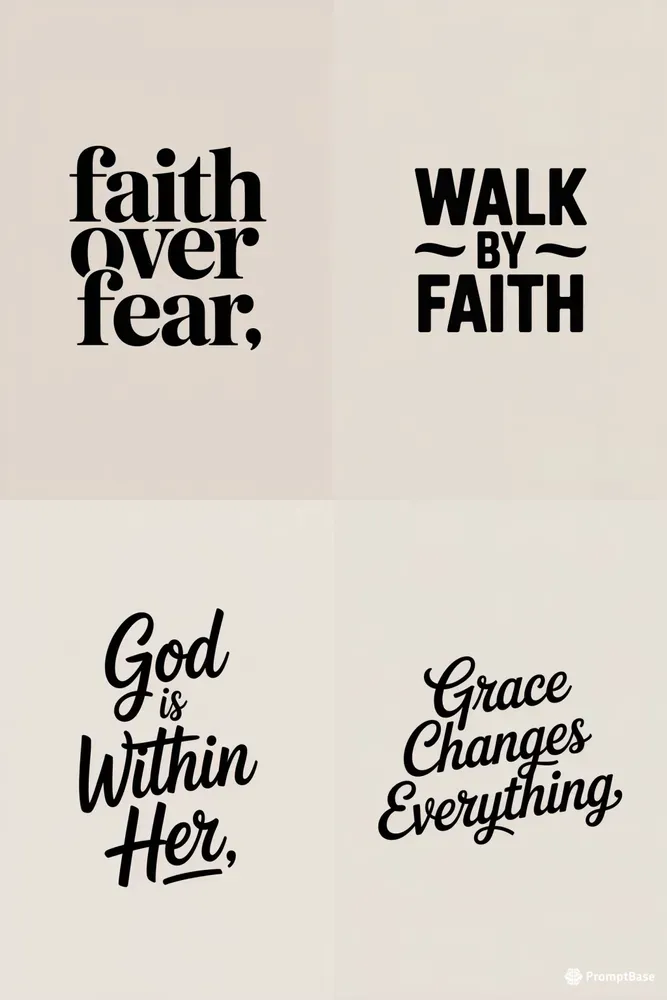 Minimal Faith Quote Tees