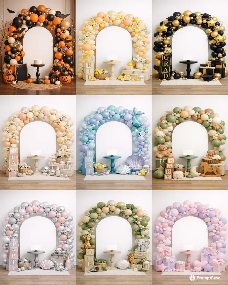 Balloon Backdrop Mockups