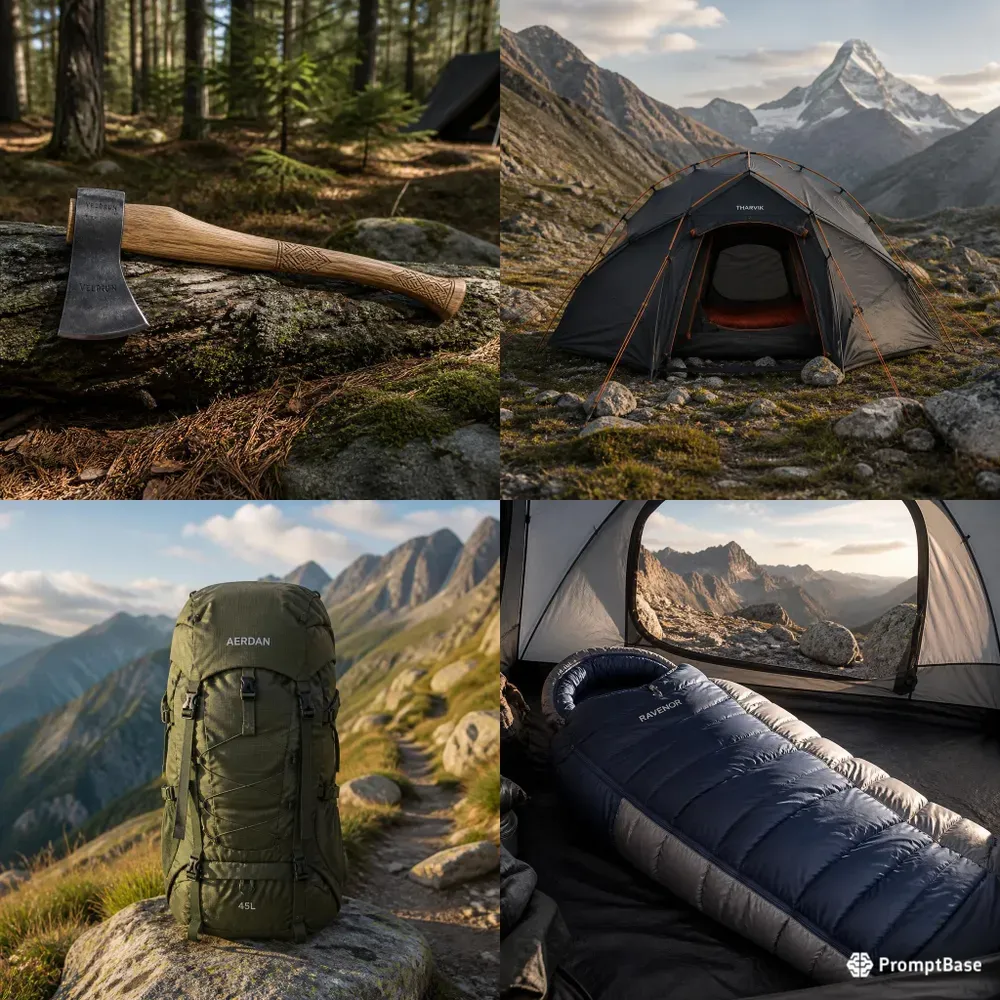 Outdoor Equipment Product Photography