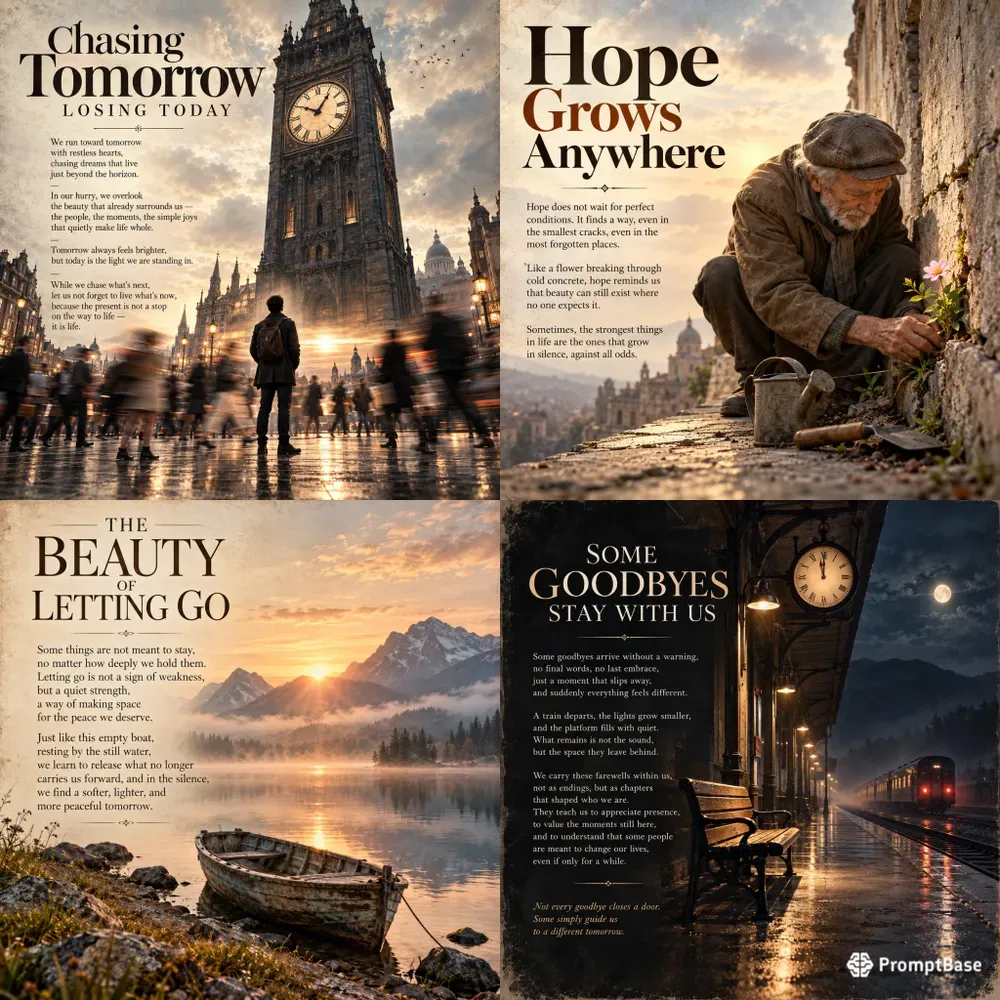 Poetic Editorial Reflection Posters