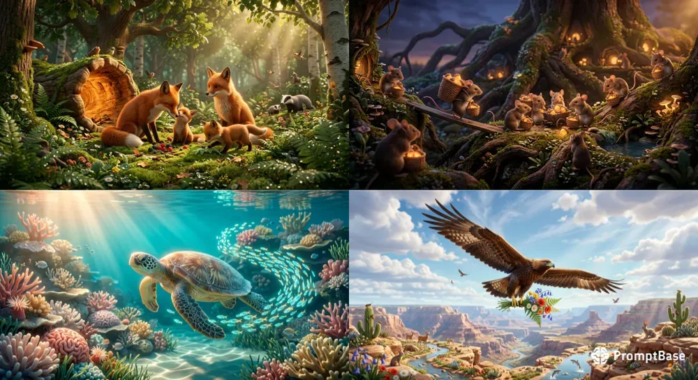 3D Nature Harmony Lives