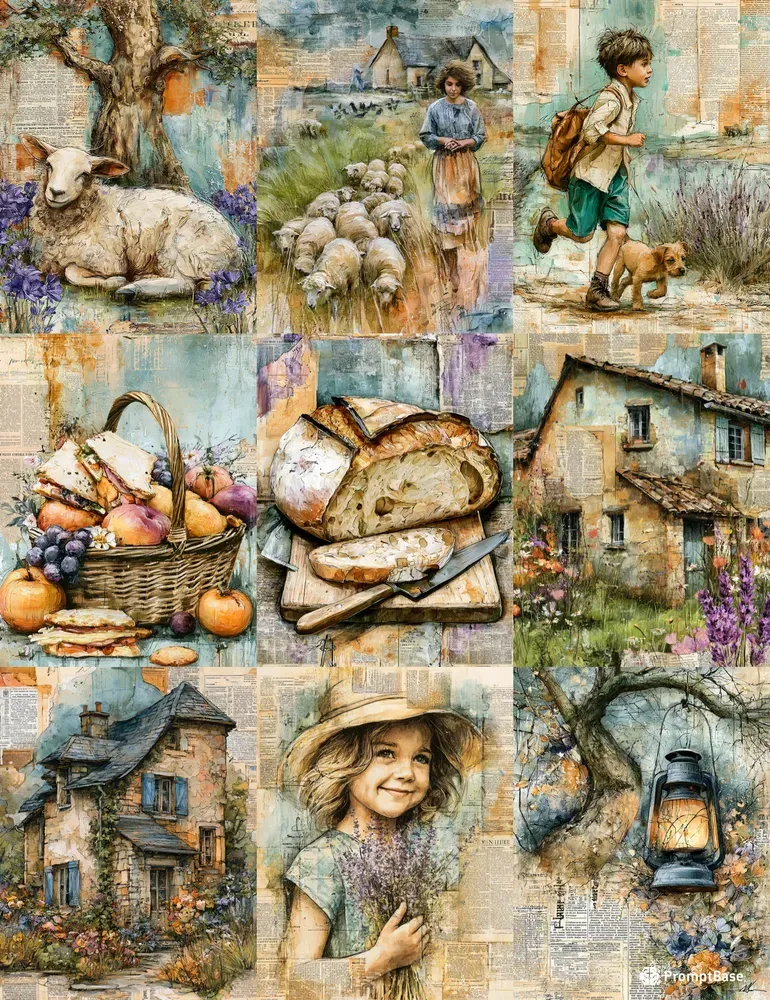 French Story Cottagecore Junk Journals