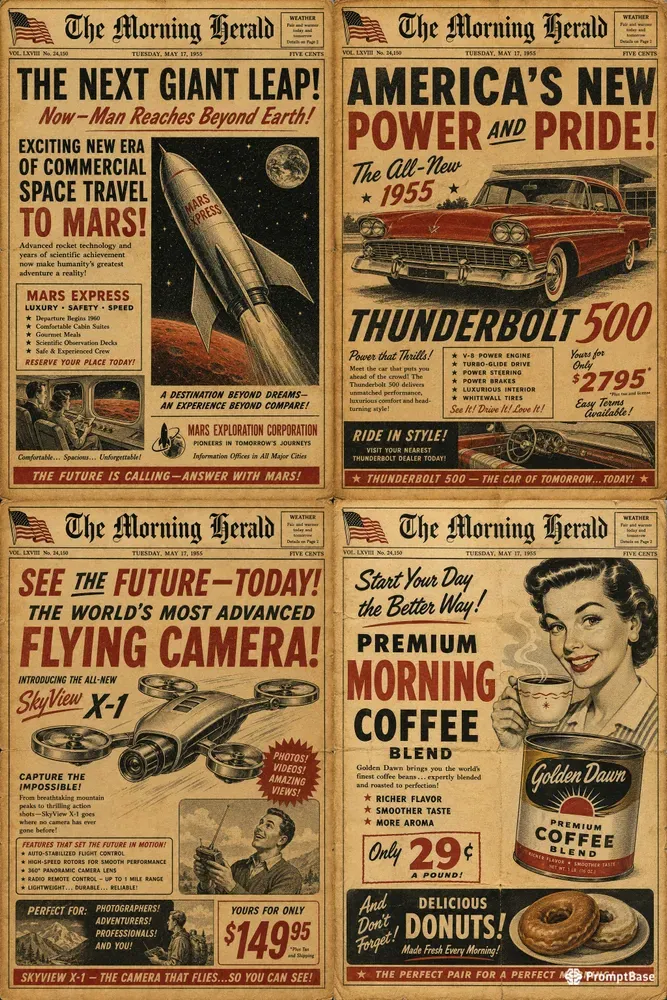 Vintage Newspaper Ads