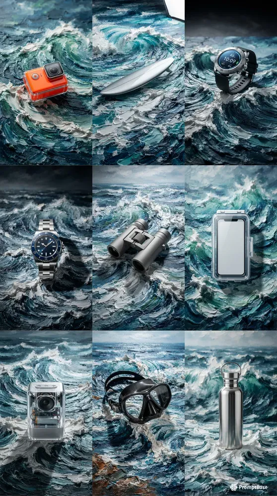 Impasto Heavy Oil Ocean Product Layouts