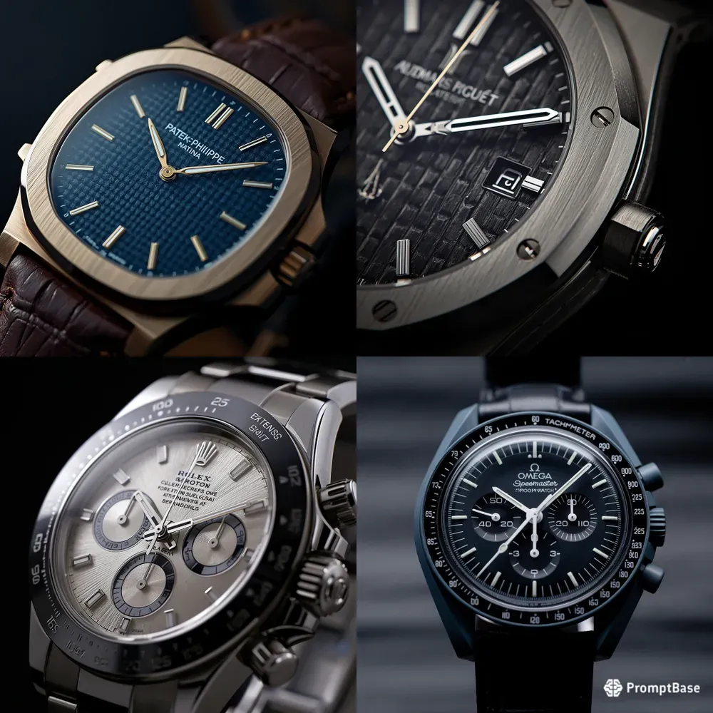 Hyperrealistic Luxury Watch Macro Photos