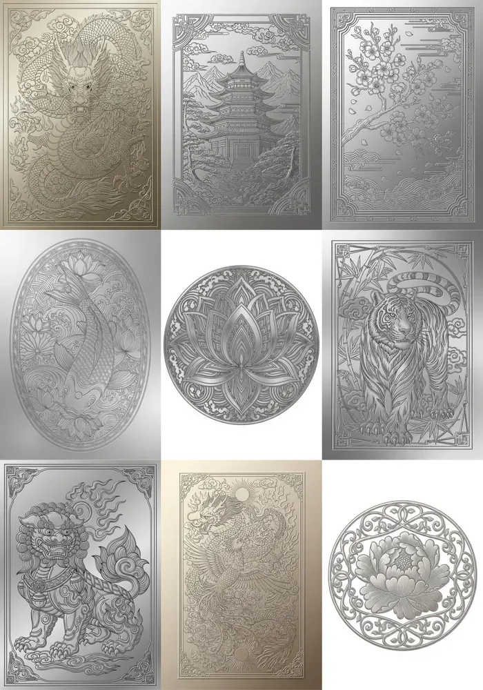 Metallic Vector Illustrations