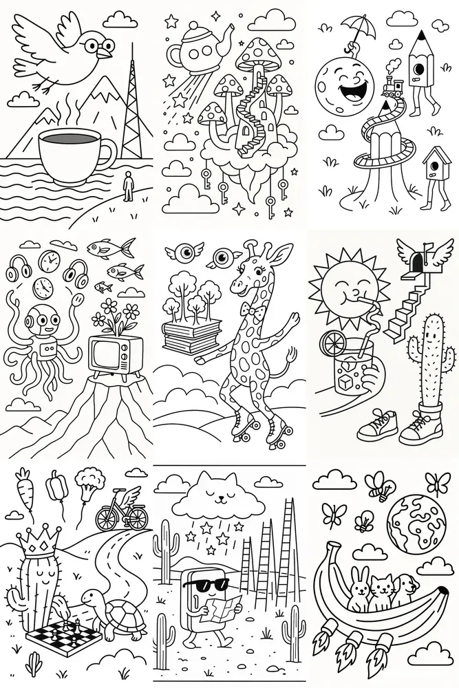Creative Adult Coloring Pages