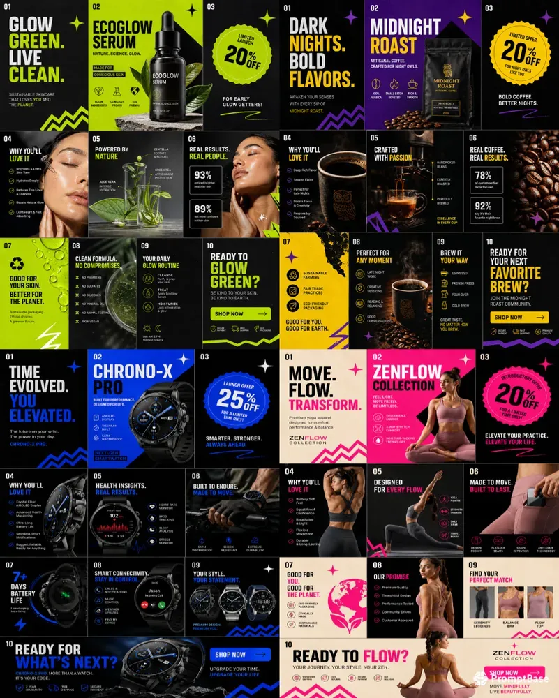 Lifestyle Brand Instagram Carousel Kits