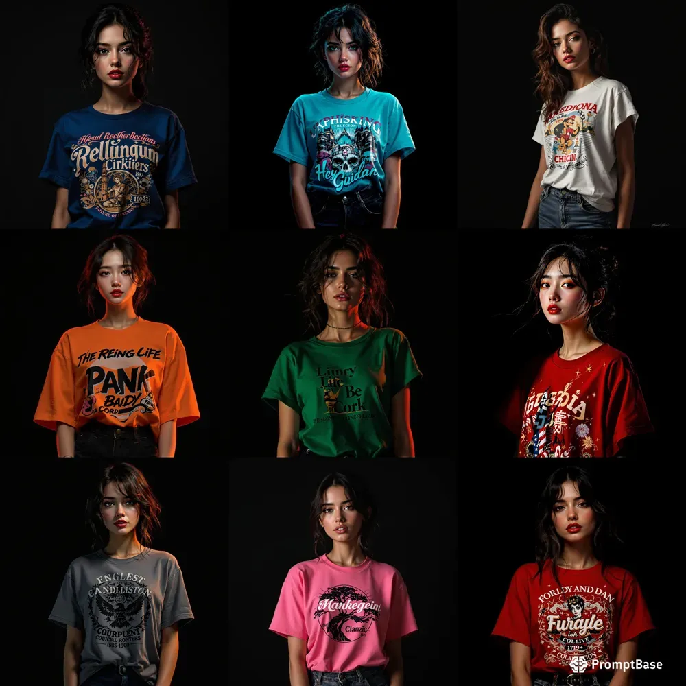 Vintage Tshirt Designs Beautiful Models