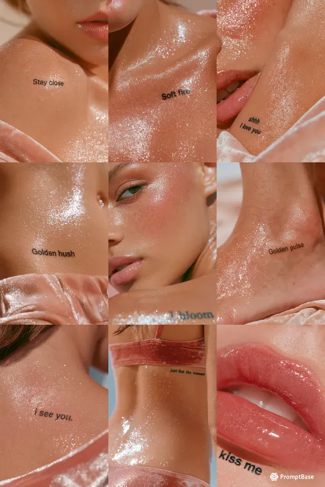 Glitter Body Editorial Photography