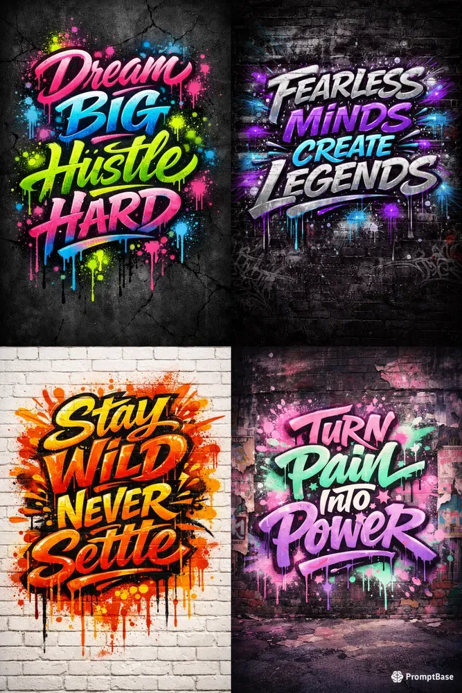 Urban Graffiti Motivation Packs