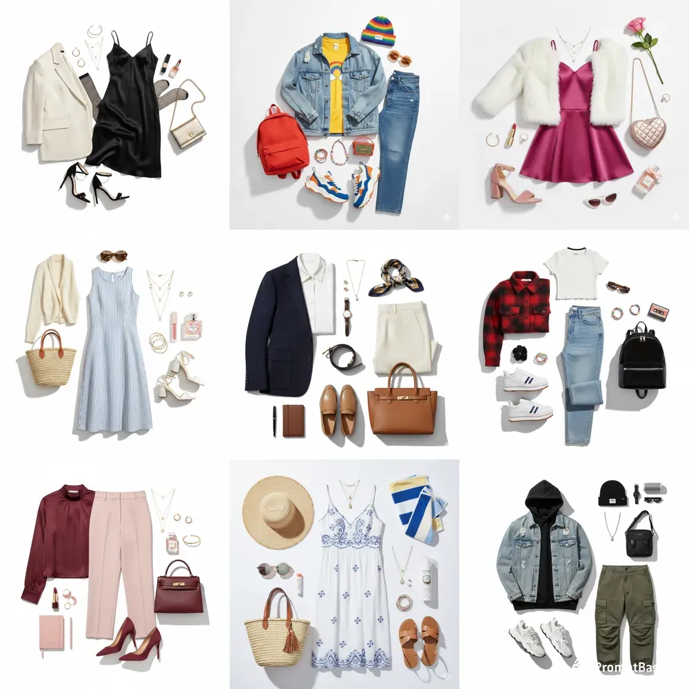 Fashion Outfit Collage Photos