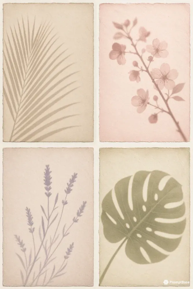 Botanical Shadow Art