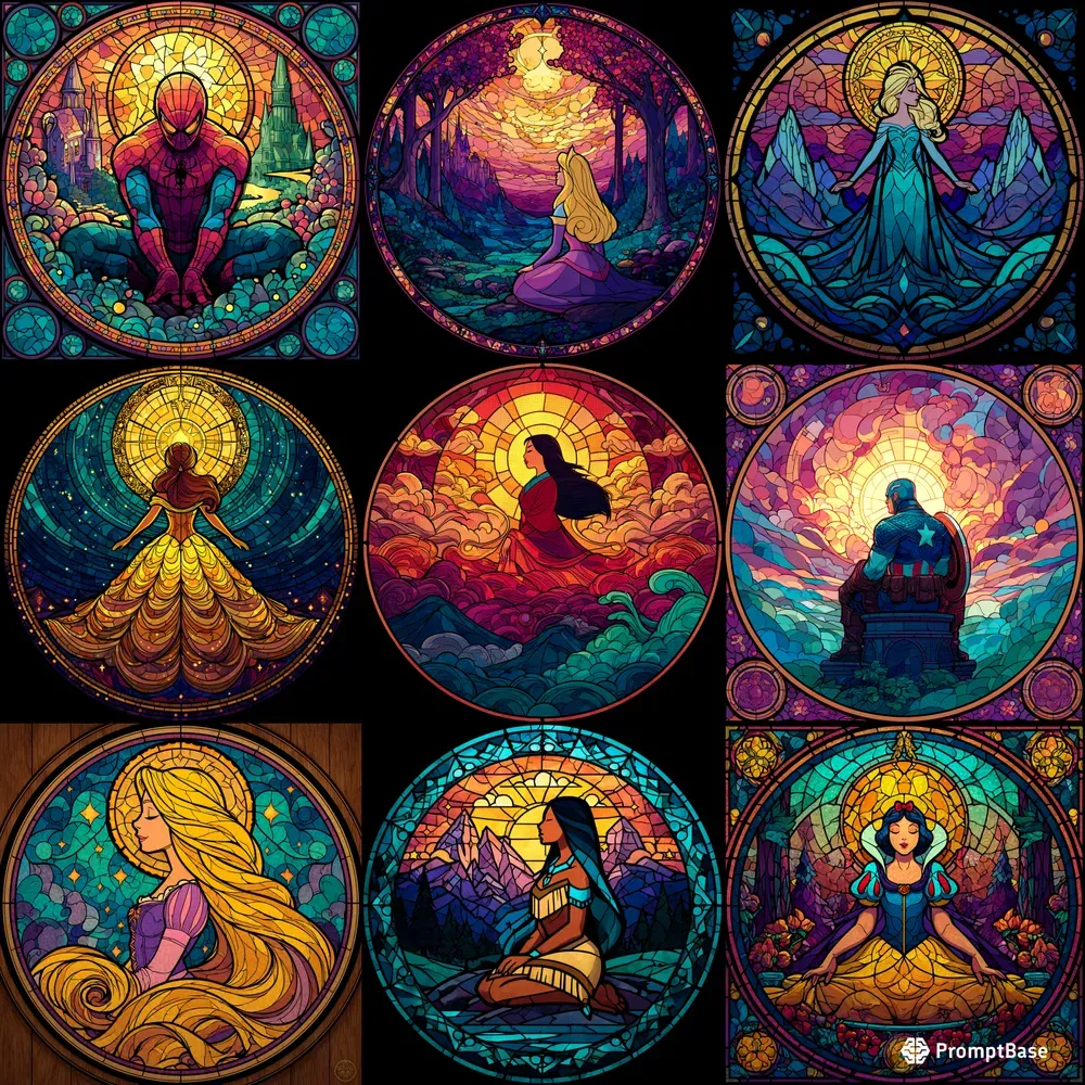 Disneyinspired Stained Glass Art