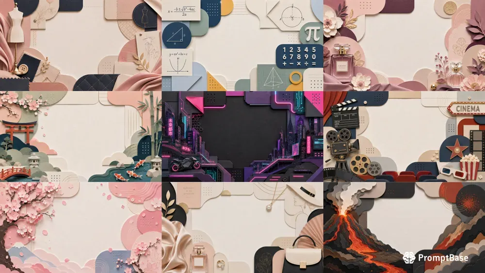 Editorial Papercraft Background Studios