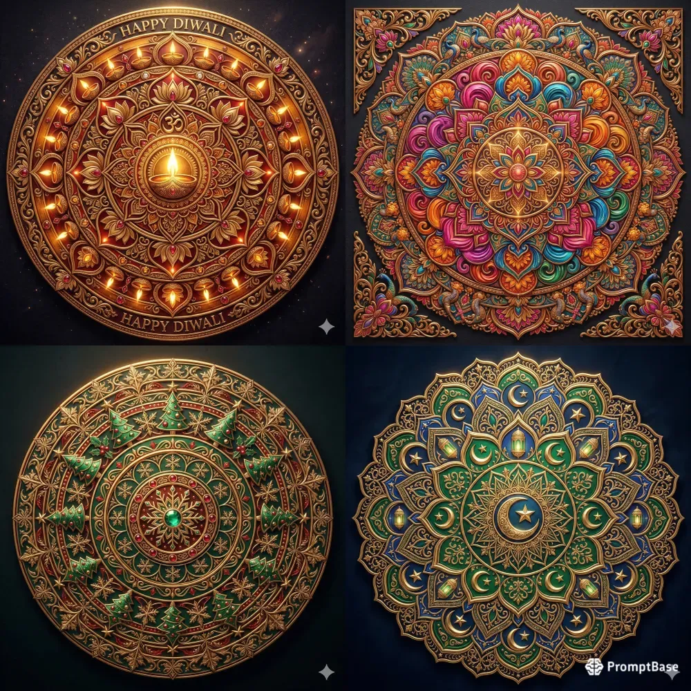 Festival 3D Mandala Art Generator